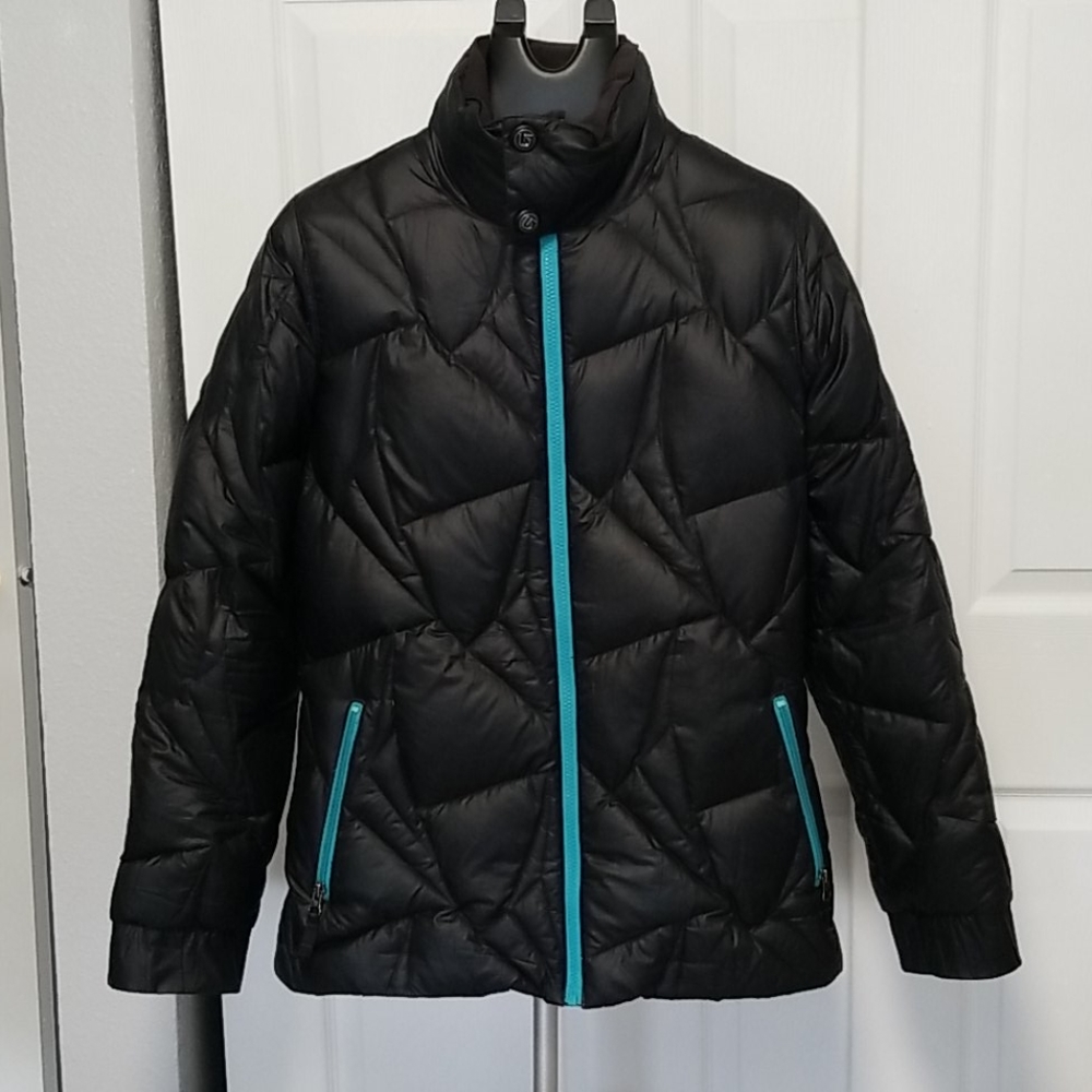 Burton puffy coat, fun pattern!